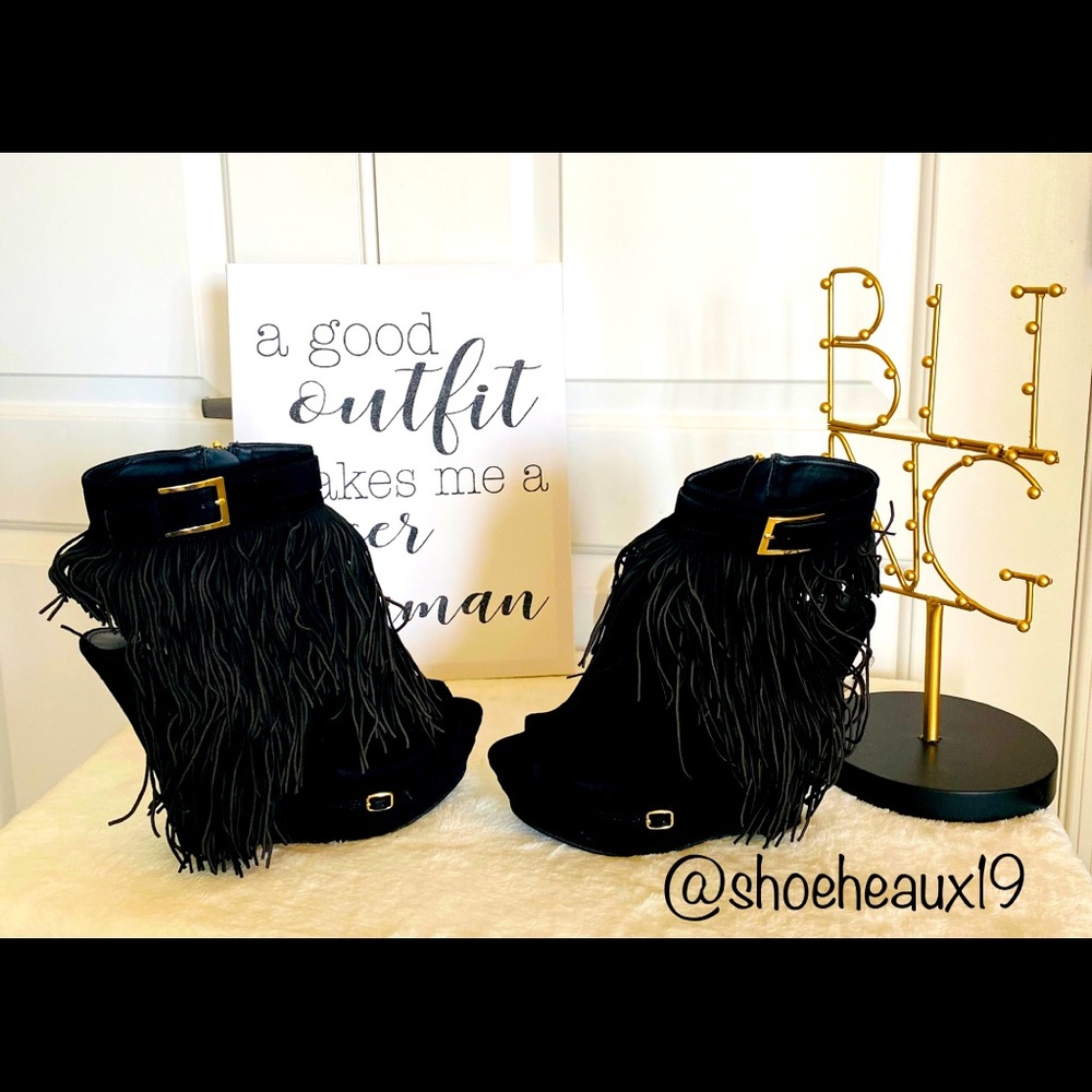 Colin Stewart Fringe Bootie - Open Toe - Women’s - Size 10